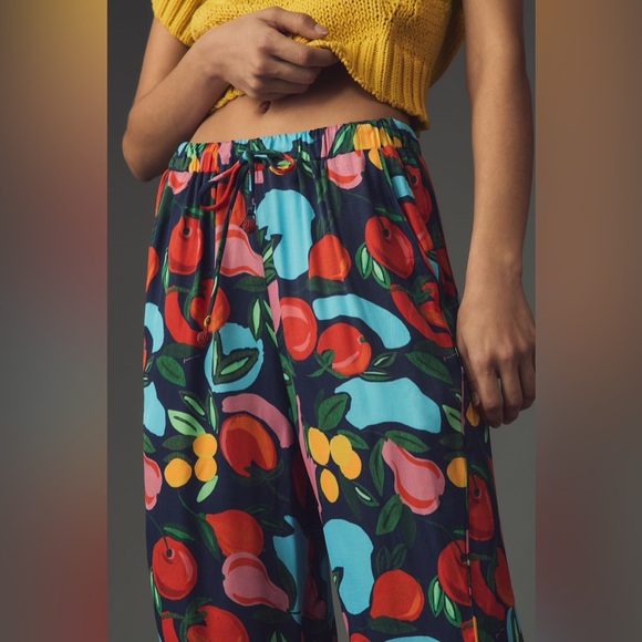 New Farm Rio x Anthropologie Fruit Printed Joggers Pants sz S/Small - Picture 4 of 7